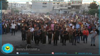 جانب من الحماية التي قدمتها قواتنا بكافة أقسامها للحفلات التي أقيمت الأمس الثلاثاء 15اغسطس /آب في المدن والبلدات والمقاطعات على مستوى شمال وشرق سوريا بمناسبة ذكرى ثورة 15 آب .