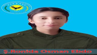 بيان بشأن استشهاد عضوة قواتنا “رونيدا عبدو” بمقاطعة الفراتDaxuyanî derbarê şehadeta endama hêzên me “Ronîda Ebdo ” li kantona Firatê